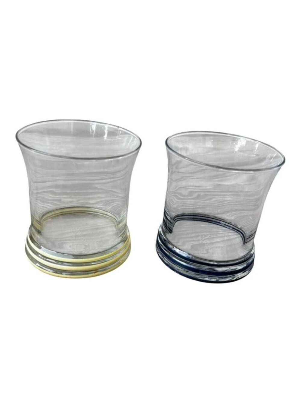 Vintage Set of 2 Fiesta 12 Oz Glassware Double Old Fashioned Glasses